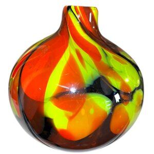 Modern Bulb Style Lava Art Glass Vase